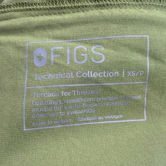 Figs Scrub Set Dark Olive Bristol Slim Henley Top Atlanta HW Skinny Jogger XSXSP - Picture 7 of 16